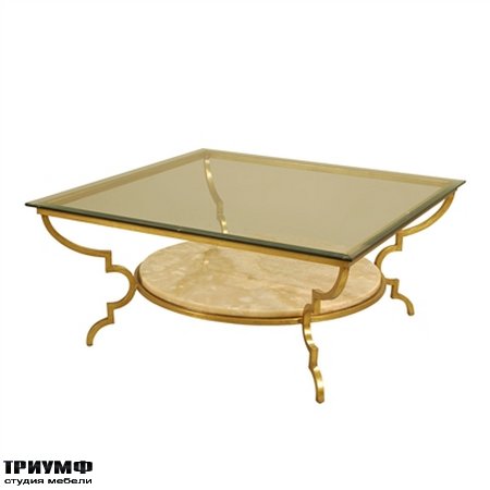 Американская мебель la Barge - Gilded Iron Cocktail Table