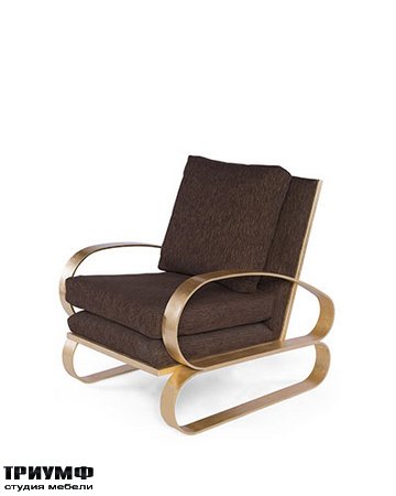 Американская мебель Badgley Mischka - Monterey Lounge Chair II (Gold)