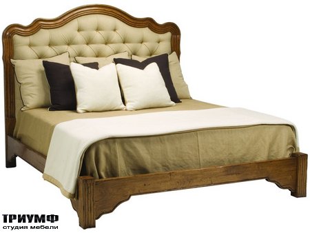 Американская мебель Chaddock - Bellaire Tufted Bed With Footrail
