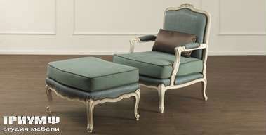 Итальянская мебель Galimberti Nino - кресло и пуф Penelope