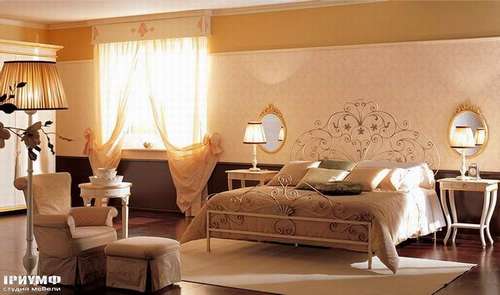 Итальянская мебель Giusti Portos - Спальня с кованым изголовьем Fiordaliso1