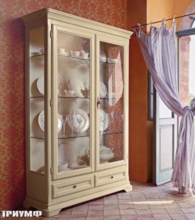 Итальянская мебель Tonin casa - витрина с ящиками